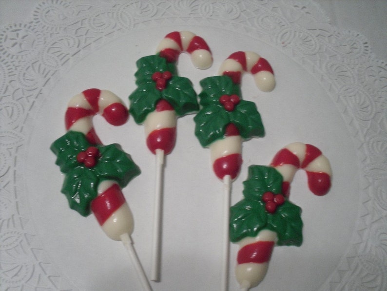 A Dozen Candy Cane Lollipops image 2