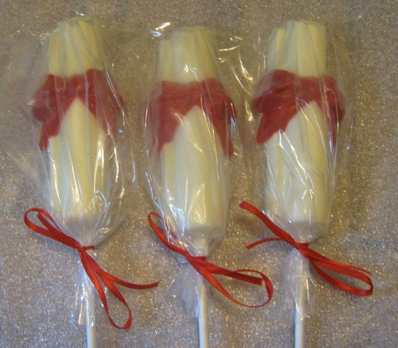 6 graduation diploma lollipops