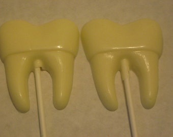 Sweet tooth white chocolate lollipops one dozen