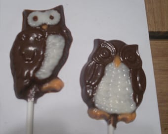 A Dozen Owl Lollipops