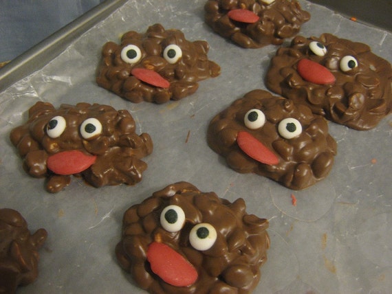 Monster Mounds - peanut and raisin clusters