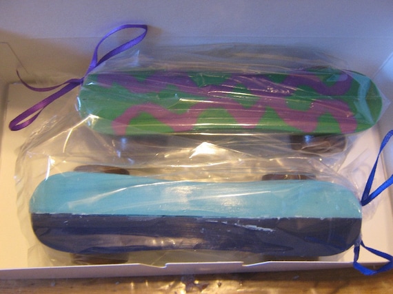 3D solid chocolate skateboard