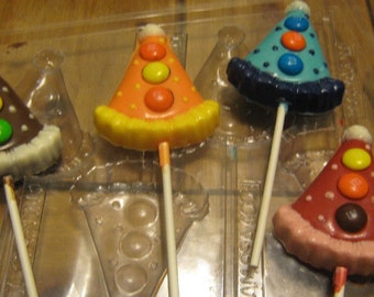 A dozen Large Party Hat Lollipops