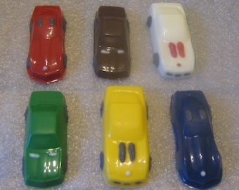 6 realistic toy car chocolate car party favors