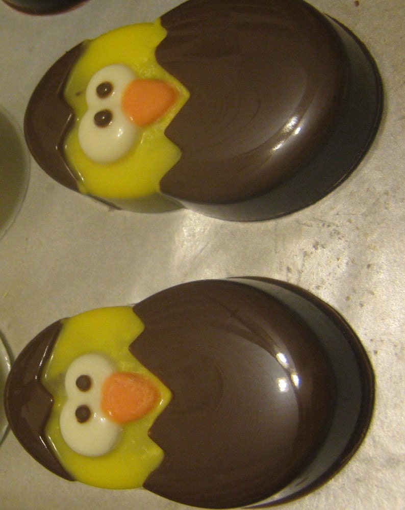 One dozen chick popping out of an egg chocolate covered sandwich cookie image 3