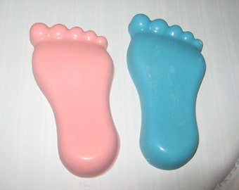 6 Adorable baby feet baby shower party favors