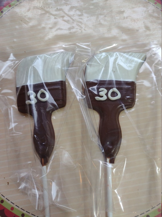 Chocolate Paint Brush Lollipops -  Israel