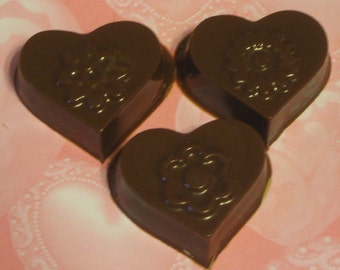 One dozen hearts and flowers caramel or peanut butter cup party favors