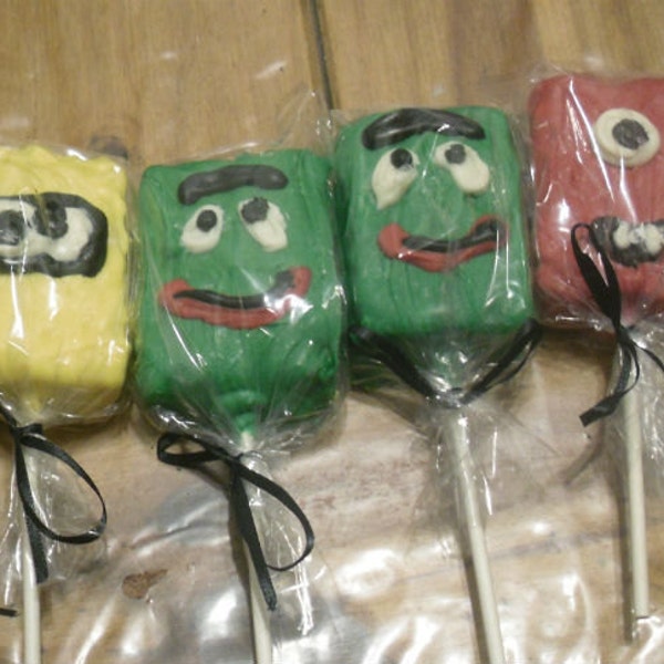 6 piece Yo Gabba Gabba rice krispie treat party favors