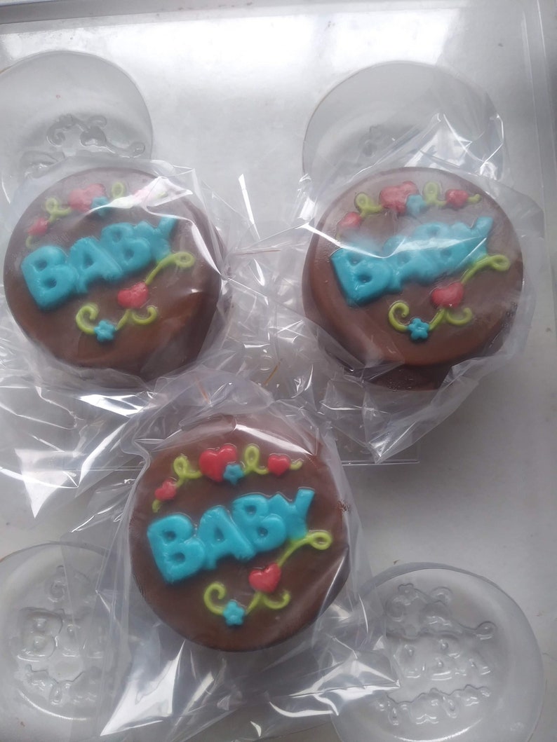 Baby design chocolate covered oreos image 1