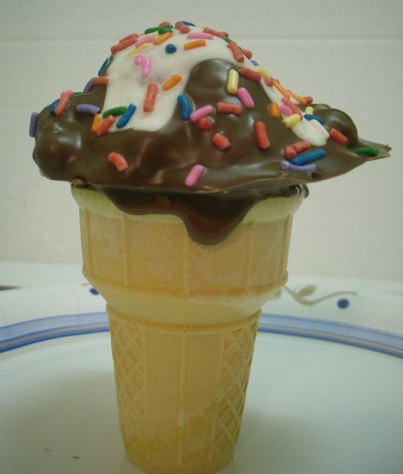 Candied krispie Treat Cone with hidden surprise