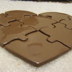 Working chocolate heart puzzle love valentine image 4