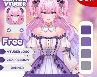 Custom VTuber Model | Anime VTuber Character | Custom Vtuber Avatar | PNGTuber Design | VTuber Character Commission