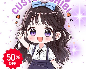 Custom Chibi Portrait | Anime Style Digital Art