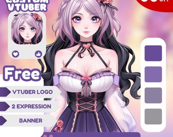 Custom VTuber Model | Anime VTuber Character | Custom Vtuber Avatar | PNGTuber Design | VTuber Character Commission