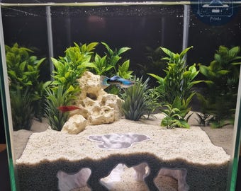 Aquarium Cave Tunnel Hide – Catacombs Hollow- 3D Printed Shelter for Fish, Shrimp & Reptiles