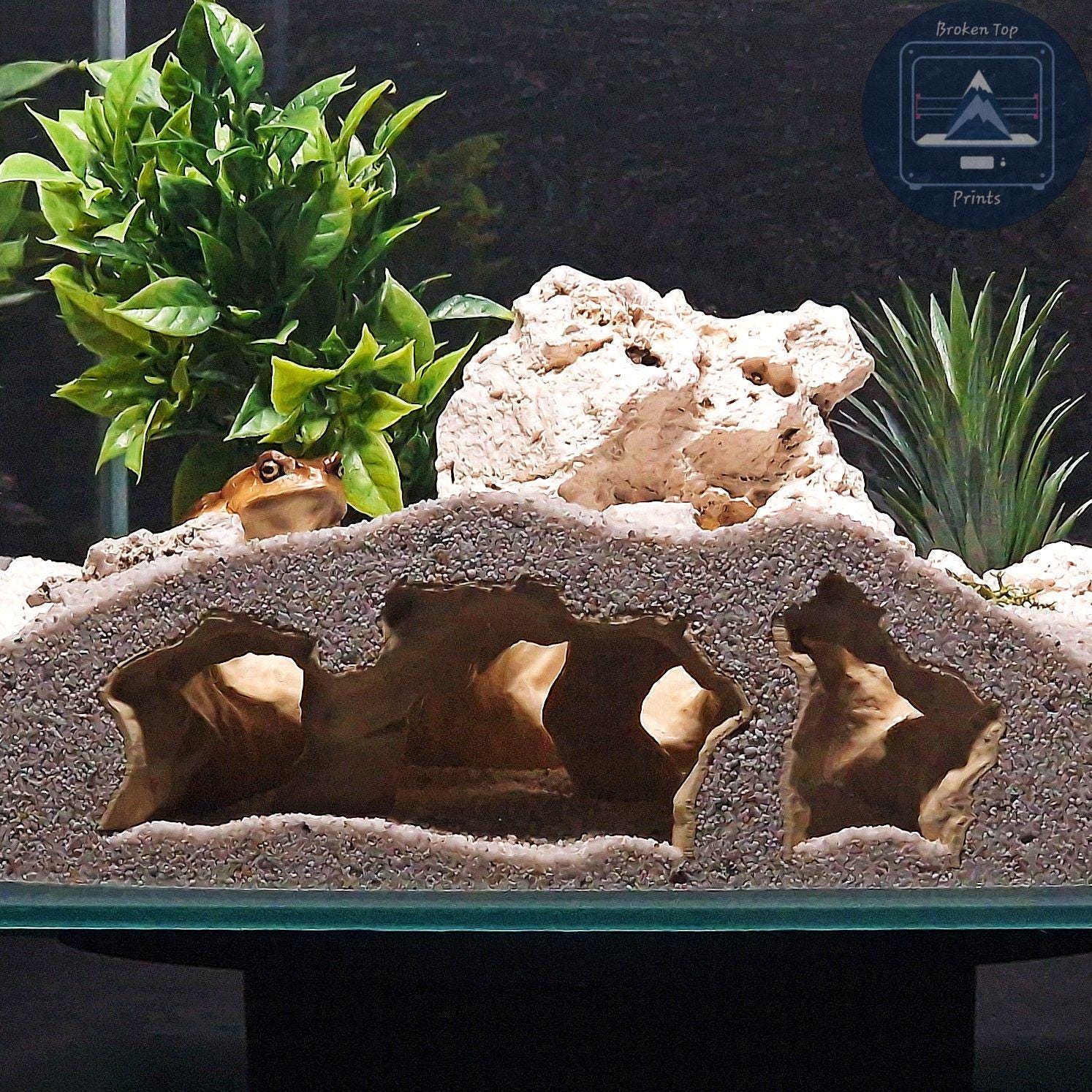 Listing photo: Aquarium Terrarium 3d print cave - Catacombs Decor, Fish, Shrimp and Reptile Hide, Durable and Aesthetic Tank Centerpiece