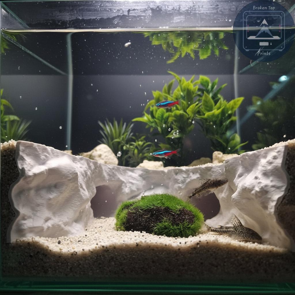 水族館 つるされた石 人工 魚 水槽 装飾 : STKショップ - 通販 - Yahoo