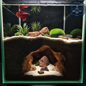Twilight Cavern – 3D Printed Aquarium & Terrarium Hideout | Naturalistic Fish, Shrimp, Reptile Cave Decor