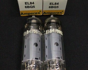 Amperex (Mazda) FRANCE 6BQ5 EL84 Vintage Amplifier Vacuum Tubes Tested 8.1344