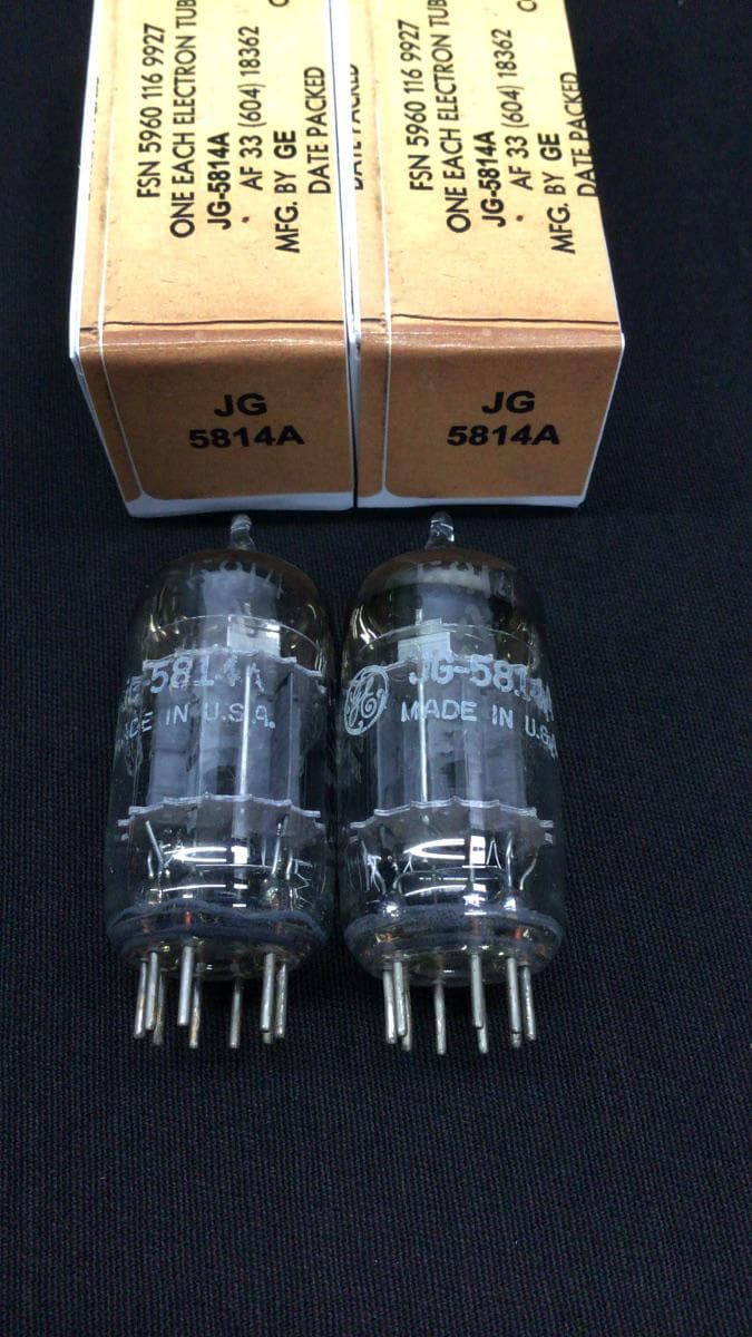 GE 真空管 2本セット 5814A 12AU7 ECC82系 新品？ 未使用？ 12au7 ecc82 - Etsy 日本