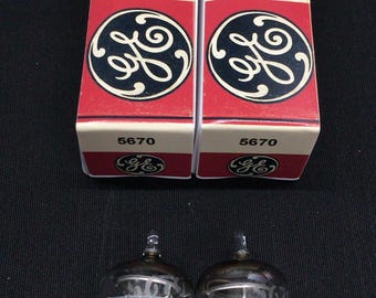 Par emparejado de tubos de vacío de placa negra Ge 5670 de calidad para comunicaciones 9.9507