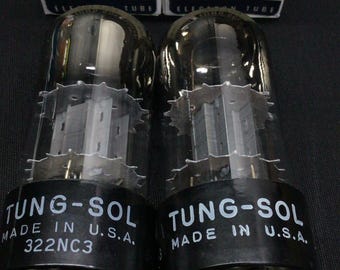 MATCHED PAIR Tung Sol 6SL7GT Tall Bottle Vintage Vacuum Tubes Tested C.9570