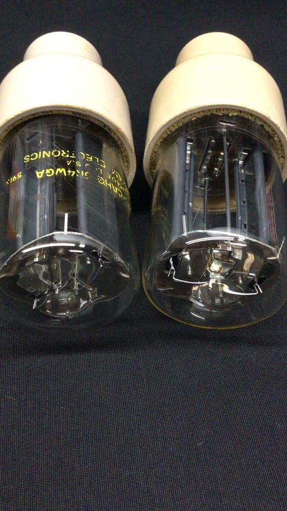 GREAT Pair Jan Cahg Chatham 5R4WGA Rugged 5R4 Rectifier Amp Vacuum