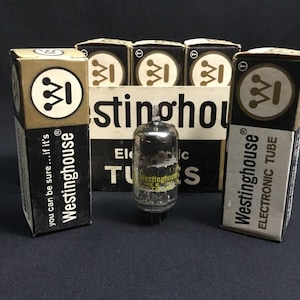 NOS Sleeve (5) Westinghouse 12AV7 Similar To 12AT7 Audio Amp Vintage Vacuum Tubes Tested 3.7713-D
