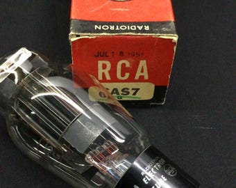 Rca 6AS7G (6080 5998) Black Plate Dd Getter Amplifier Power Vacuum Tube 13.1343