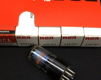 RCA 6SK7GT ビンテージラジオ用真空管 5個セット（新品未使用、未開封、動作確認済み）B.9608