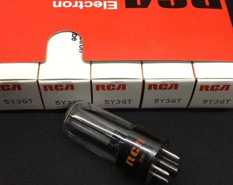 Voll Sleeve (5) NOS NIB Rca 5Y3GT Gleichrichter Radio Amp Röhren Mint 3.9648
