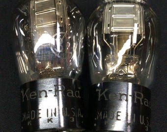 DOPASOWANA PARA Lampy próżniowe radiowe Ken Rad Engraved Base Type 31, testowane zgodnie z J.9457