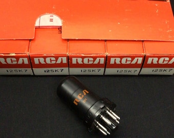Full Sleeve (5) NOS NIB Rca 12SK7 Radio Vintage Vacuum Tubes Mint B.9603