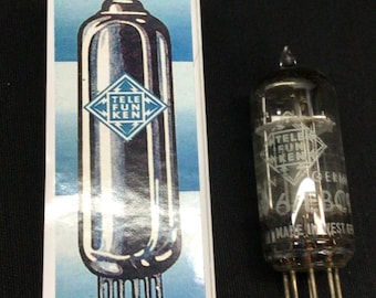 TELEFUNKEN 6AV6 EBC91 W Germany Radio Vacuum Tube Tested 4.9204