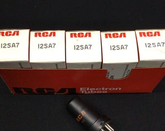 Full Sleeve (5) NOS NIB Mint Rca 12SA7 AA5 Radio Vacuum Tubes Tested