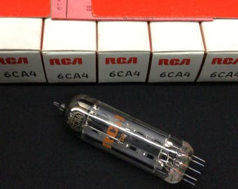 Tubos de vacío rectificadores vintage RCA 6CA4 EZ81, nuevos en caja (5 unidades), 9.9617