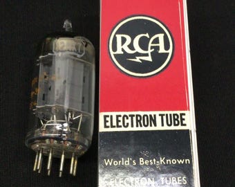 Rca 12AX7 ECC83 Long Plate Square Getter Vintage Vacuum Tube Tested NOS 8.1350