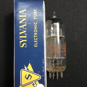 Sylvania (Philco Label) 12BH7A Getter Audio Amp Vacuum Tube Tested 9.5929-D