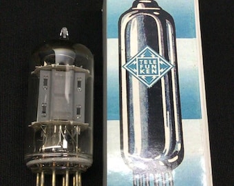 Vintage TELEFUNKEN 12AX7 ECC83 Ribbed Plate W Germany Tested Vacuum Tube 10.1126