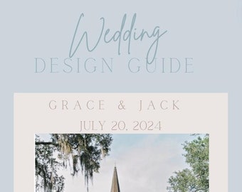 Wedding Design Guide & Style Questionnaire | Editable Canva Template | DIY Wedding Planning Tool for Vendors