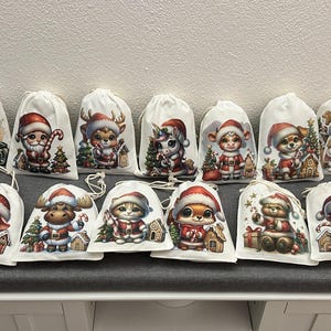 聖ニコラス クリスマス バッグ袋他の異なるモチーフのギフト包装袋