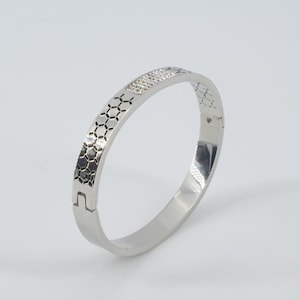 Moonlit Orb Cuff Bangle Bracelet