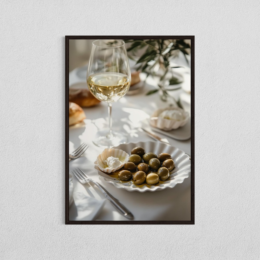 Tuscany Olives Digital Download, Rustic Dining Print, Mediterranean ...