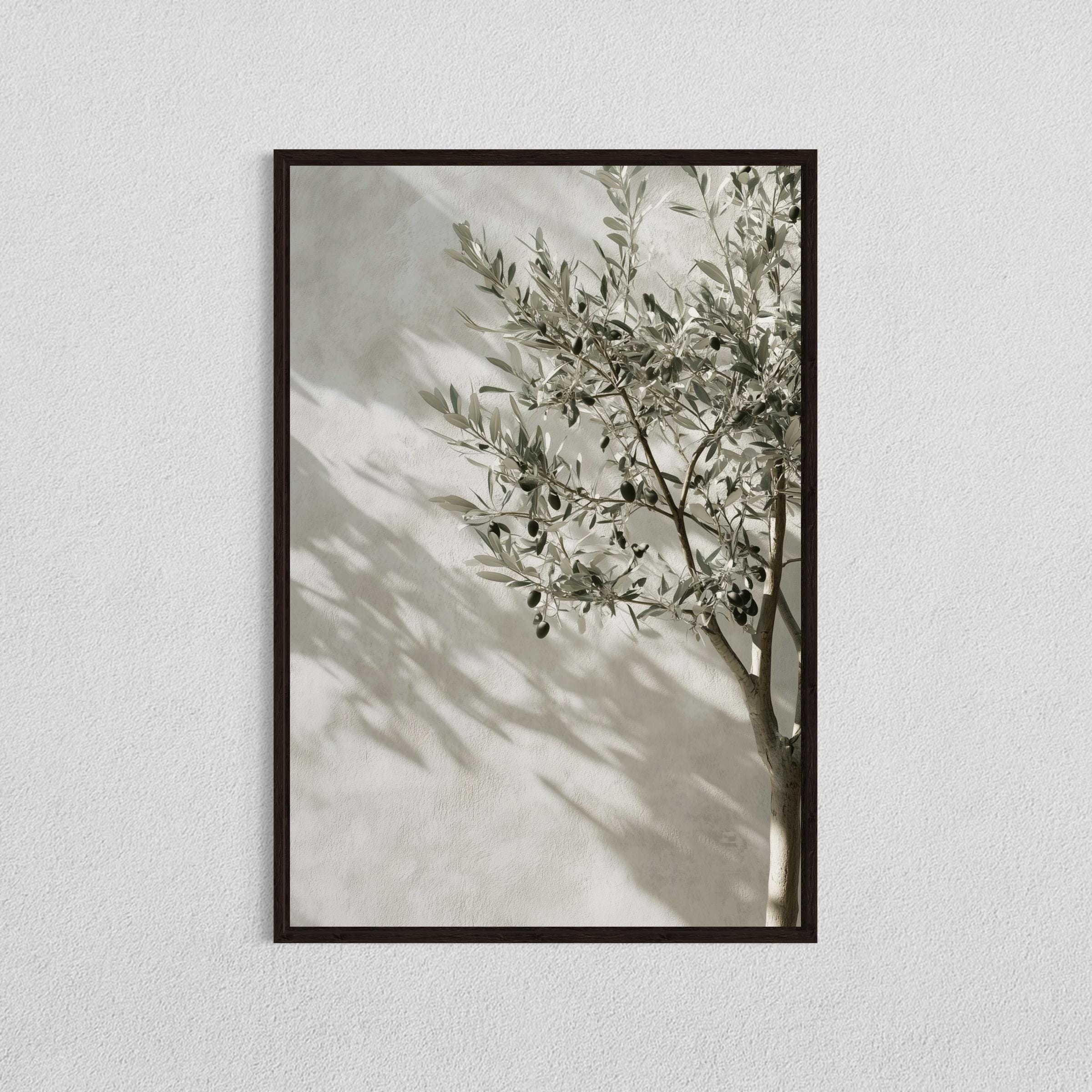 Olive Tree Shadow Art, Digital Download, Minimalist Mediterranean Decor ...