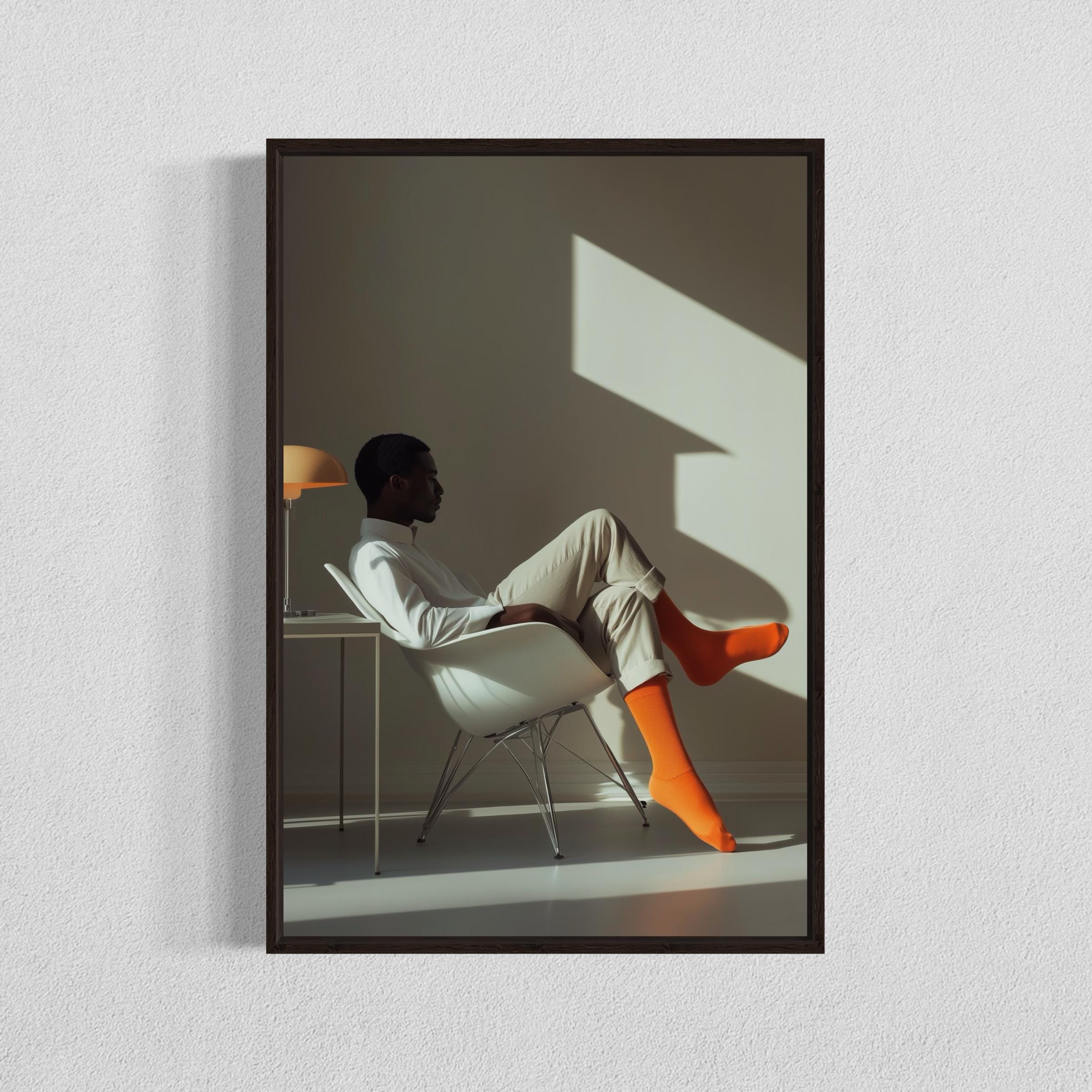 Chic Man Wall Art Print Stylish Male Poster Modern Masculine Decor Fashion Illustration Gentleman Art Contemporary Minimalist Man Cave Decor