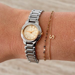 Reloj vintage YSL Yves Saint Laurent de dos tonos - Raro