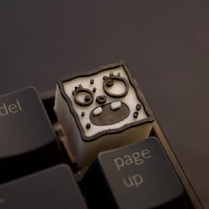 Sponge Drawing Keycap for Mechanical Keyboards, Cherry MX Keycap Compatible, Artisan Keycap, Cute Keycap Funny Keycap