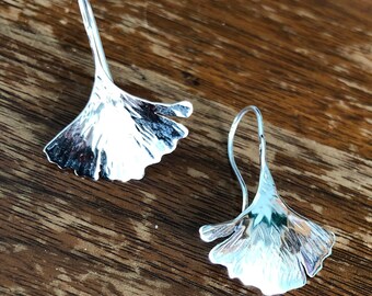 Ginkgo Leaf Earrings