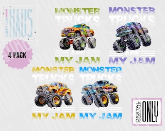 Monster Trucks Are My Jam PNG, Monster Jam, Monster Jam Shirt, Monster Jam Tour, Big Trucks, Boys, Boy Mom, Boy TShirt File